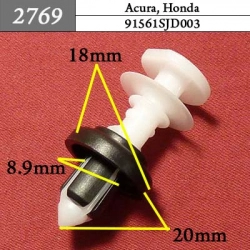 2769 Автокрепеж для Acura, Honda 2769 Автокрепеж для Acura, Honda
