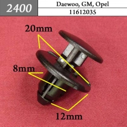 2400 Автокрепеж для GM, Chrysler, Dodge, Jeep