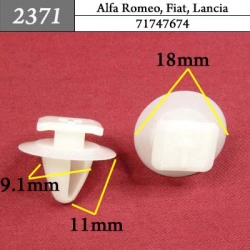 2371 Автокрепеж для Alfa Romeo, Fiat, Lancia 2371 Автокрепеж для Alfa Romeo, Fiat, Lancia