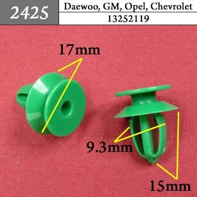 Автокрепеж для GM, Chrysler, Dodge, Jeep Автокрепеж для GM, Chrysler, Dodge, Jeep