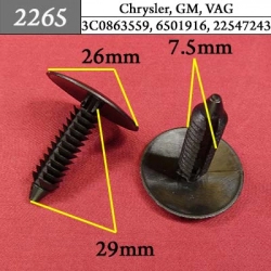 2265 Автокрепеж для GM, Chrysler, Dodge, Jeep, VAG