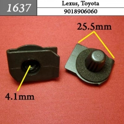 1637 Зажим пластиковый с заглушкой для Lexus, Toyota