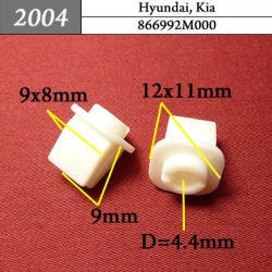 2004 Клипса под саморез Hyundai, Kia
