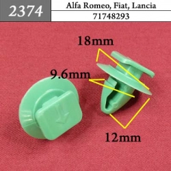 2374 Автокрепеж для Alfa Romeo, Fiat, Lancia, GM, Chrysler