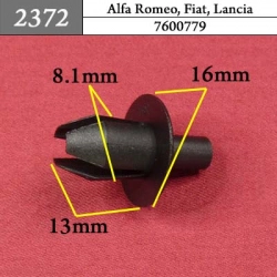 2372 Автокрепеж для Alfa Romeo, Fiat, Lancia 2372 Автокрепеж для Alfa Romeo, Fiat, Lancia