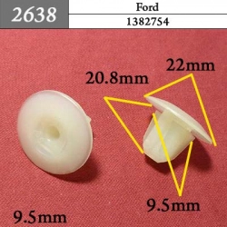 2638 Клипса под саморез Ford