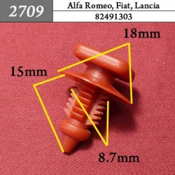 2709 Автокрепеж для Alfa Romeo, Fiat, Lancia