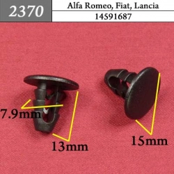 2370 Автокрепеж для Alfa Romeo, Fiat, Lancia 2370 Автокрепеж для Alfa Romeo, Fiat, Lancia