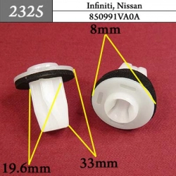 2325 Клипса под саморез Infiniti, Nissan 2325 Клипса под саморез Infiniti, Nissan