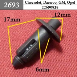 2693 Автокрепеж для GM, Chrysler, Dodge, Jeep