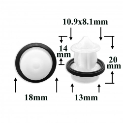 2266 Автокрепеж для Lexus, Toyota, GM, Chrysler, Dodge, Jeep