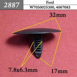 2887 Автокрепеж для Ford