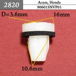2820 Клипса под саморез Acura, Honda