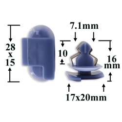 2308 Автокрепеж для Citroen, Peugeot, GM, Chrysler, Renault