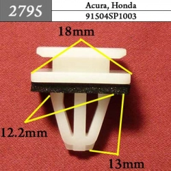 2795 Автокрепеж для Acura, Honda