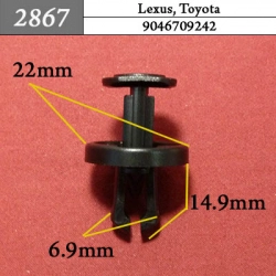 2867 Автокрепеж для Lexus, Toyota