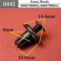 0442 Автокрепеж для Acura, Honda 0442 Автокрепеж для Acura, Honda