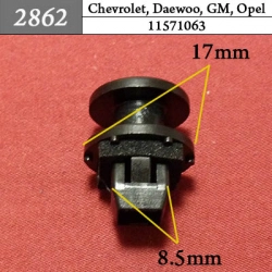 2862 Автокрепеж для GM, Chrysler, Dodge, Jeep